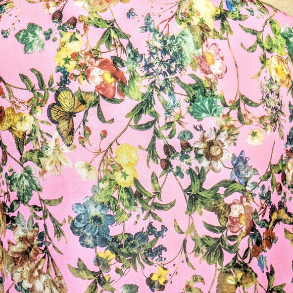 GIANNI BINI pink floral kimono - Picture 5 of 9